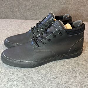 Lacoste Esparre Chukka Men’s Size US 10 UK 9 Leather Suede Black Ankle Boots